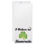 i believe in shamrocks personalized rack card