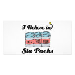 i believe in six packs photo cards