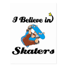 i believe in skaters postcards