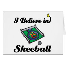 i believe in skeeball greeting cards