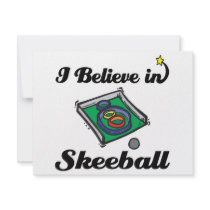 i believe in skeeball custom invitation