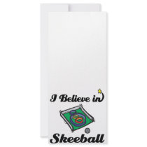 i believe in skeeball personalised rack card