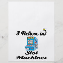 i believe in slot machines flyer design