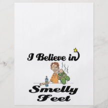 i believe in smelly feet personalized flyer