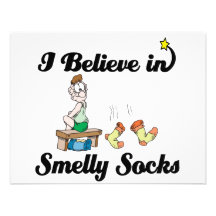 i believe in smelly socks personalised announcements
