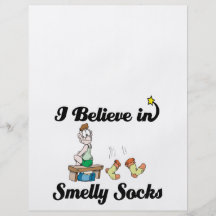 i believe in smelly socks personalized flyer