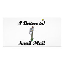i believe in snail mail photo card template