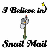i believe in snail mail photo cutout