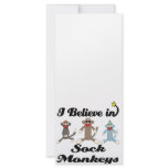 i believe in sock monkeys rack cards