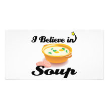 i believe in soup photo card template