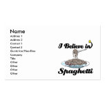 i believe in spaghetti business card template