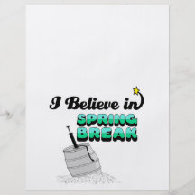i believe in spring break flyer design