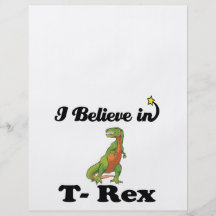 i believe in t-rex flyer design