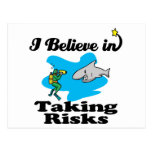 i believe in taking risks postcards