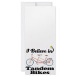 i believe in tandem bikes rack card design