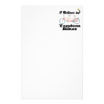 i believe in tandem bikes stationery design