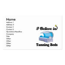 i believe in tanning beds business cards