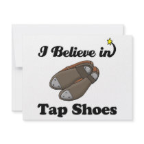 i believe in tap shoes personalized invites