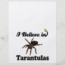 i believe in tarantulas personalised flyer