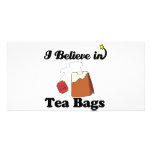 i believe in tea bags photo cards
