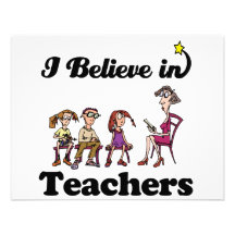 i believe in teachers personalized invitations