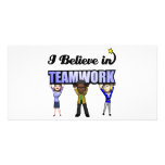 i believe in teamwork photo cards