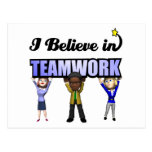 i believe in teamwork postcards