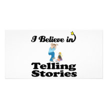 i believe in telling stories photo card template