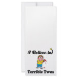 i believe in terrible twos rack cards
