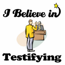 i believe in testifying cut out