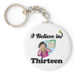 i believe in thirteen keychains