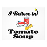i believe in tomato soup custom announcement