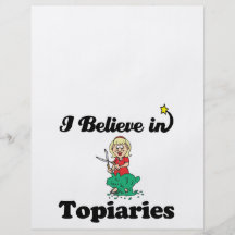 i believe in topiaries flyer
