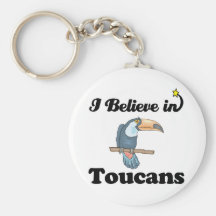 i believe in toucans key chain