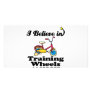 i believe in training wheels customised photo card