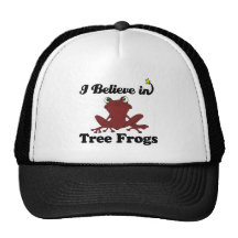i believe in tree frogs hat