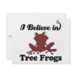 i believe in tree frogs invitations