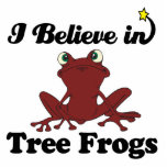 i believe in tree frogs photo sculpture