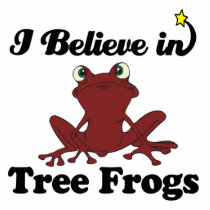 i believe in tree frogs photo sculpture