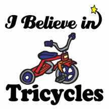 i believe in tricycles photo sculpture