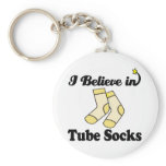 i believe in tube socks keychains