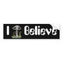 I Believe Sitting Alien Bumper Stickers