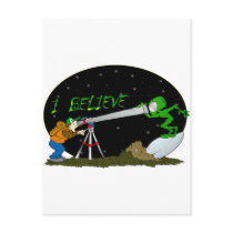I Believe.... UFO'S Post Card