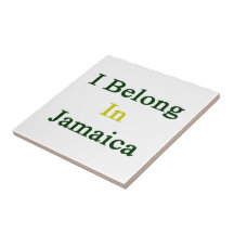 I Belong In Jamaica Tile