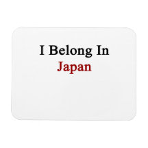 I Belong In Japan Rectangular Magnets