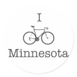 I Bike Minnesota Sticker