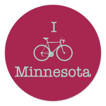 I Bike Minnesota Stickers