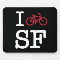 I bike SF (custom SF biking) Mouse Mats