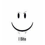 I Bite Smiley Face t-shirts