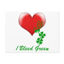 I Bleed Green (1) Post Card